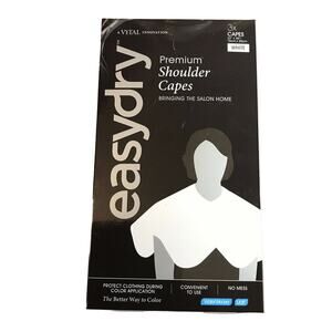 Easy Dry Shoulder Capes 3 Capes Salon Easydry In-Home Hair Cut Coloring NEW!
